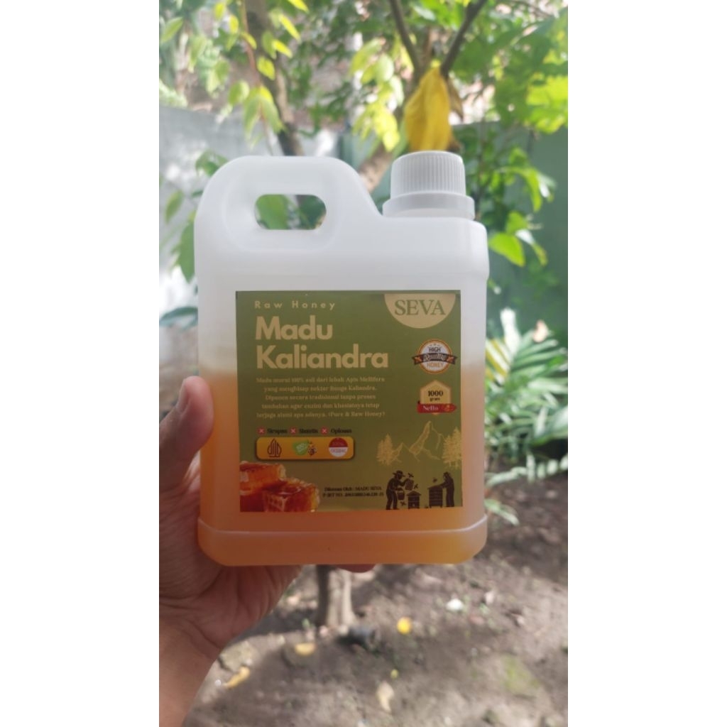 Madu Kaliandra 100% Murni Full Nektar 1 Kg Raw Honey Grade A Super Pure Natural Madu Mentah 1000 Gra