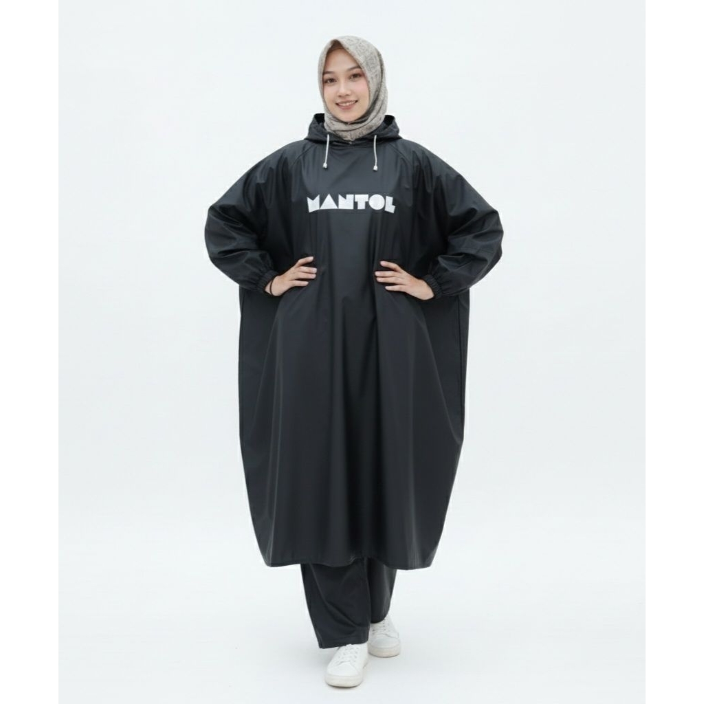 JAS HUJAN MANTOL warna hitam