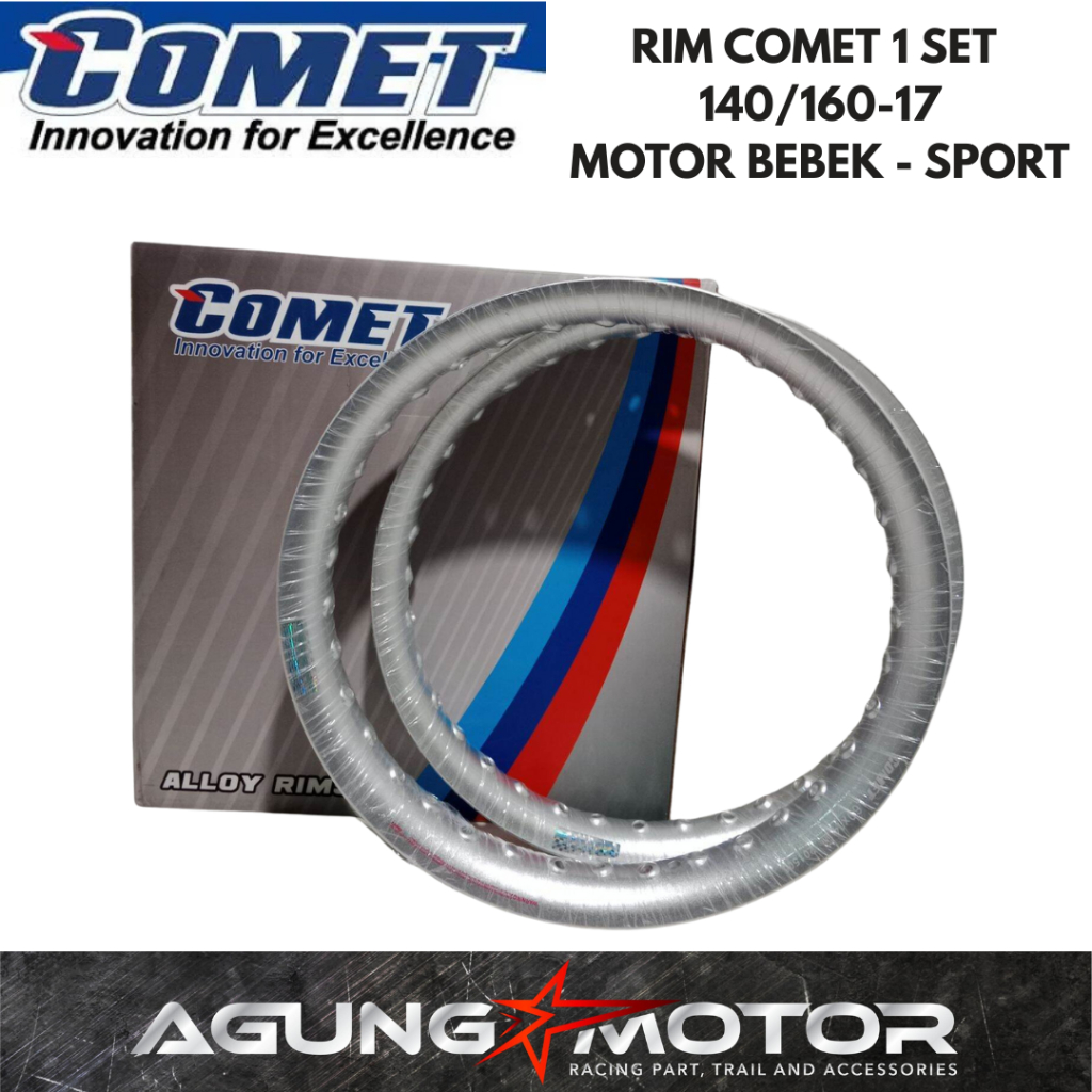 Velg Comet Bulat Silver 140/160-17 1 SET U SHAPE