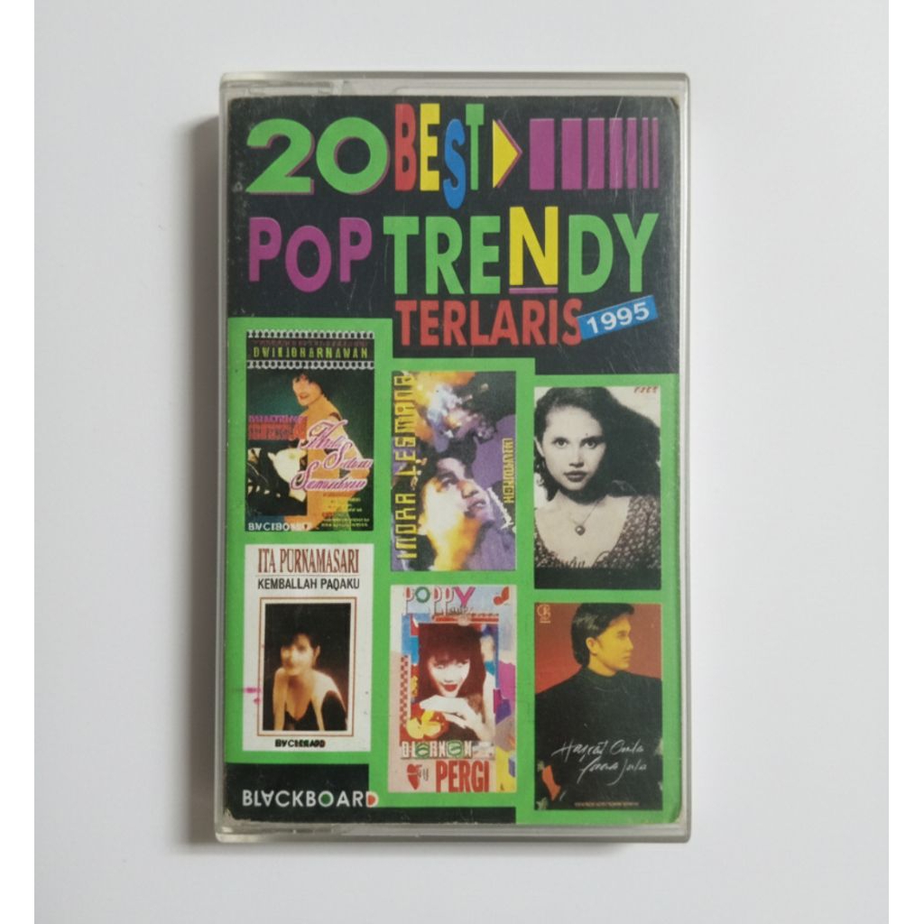 Kaset 20 Best Pop Trendy Terlaris 1995 (Cover Dalam Ada Coretan) / Poppy Mercury, Ita Purnamasari, Y