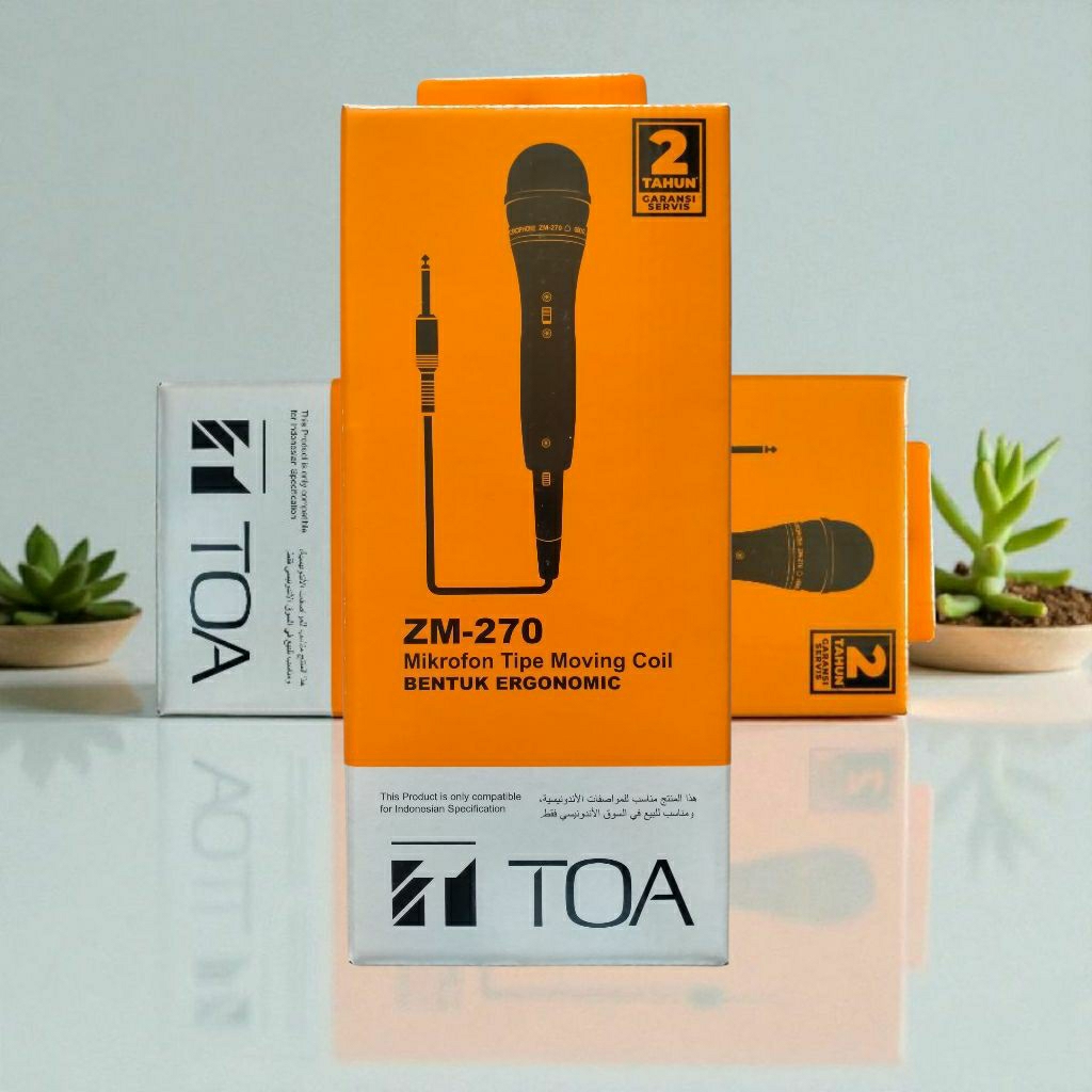 TOA Mikrofon Mic Vocal ZM-270 Moving Coil produk TOA Original