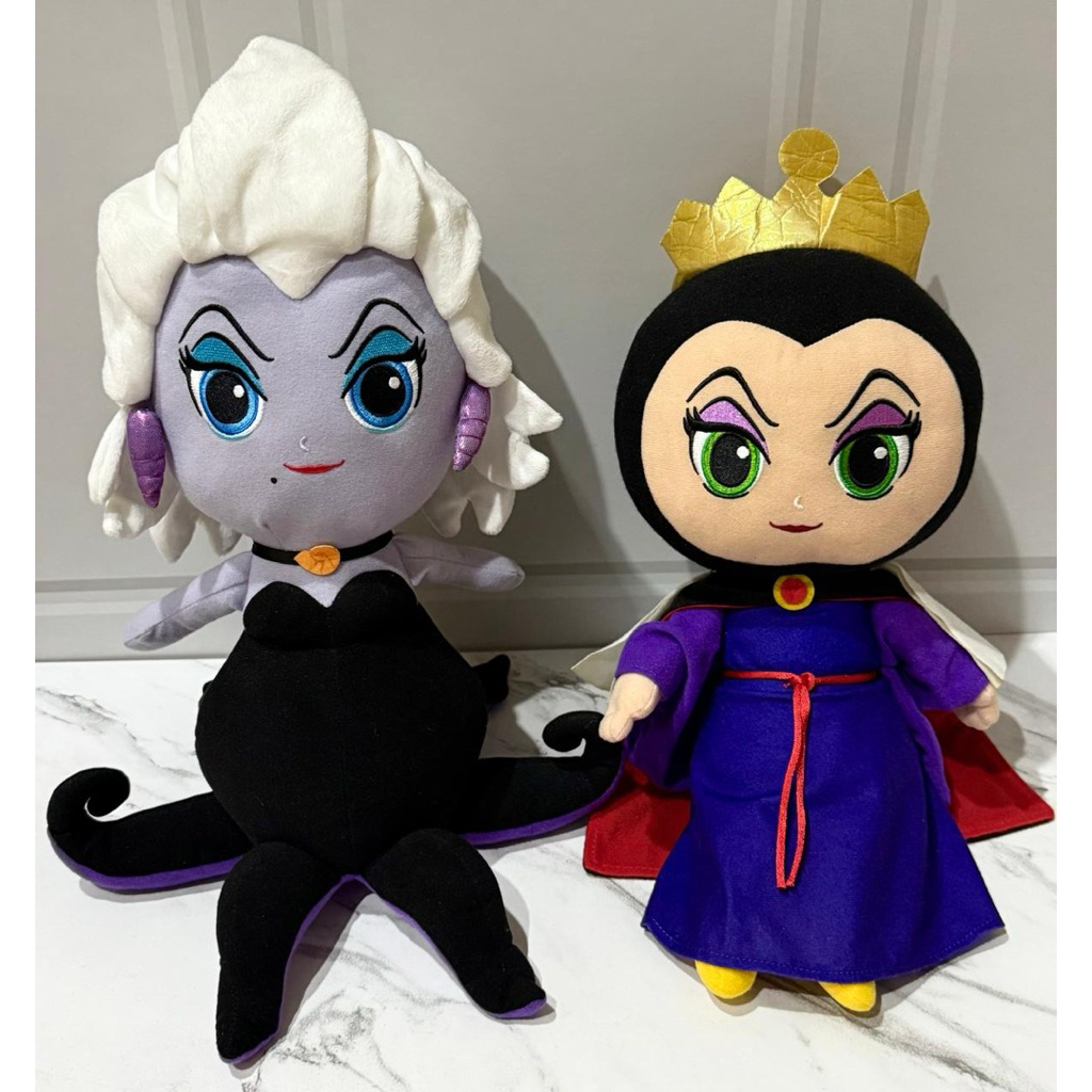 Boneka Plushie Disney Villains Ursula Princess Ariel & Evil Queen Snow White Disney Princess