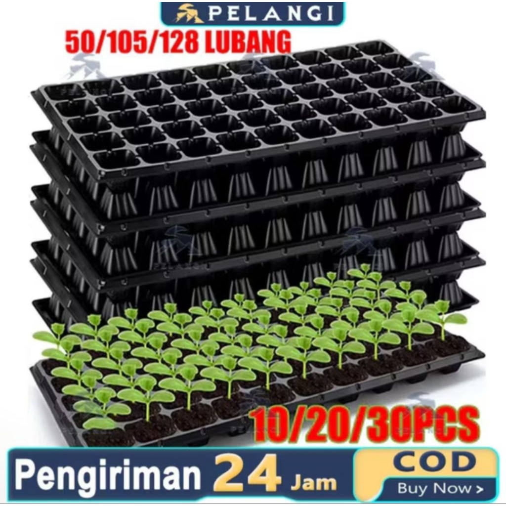 Potray semai tanaman jenis pot isi 32-200 lubang potray