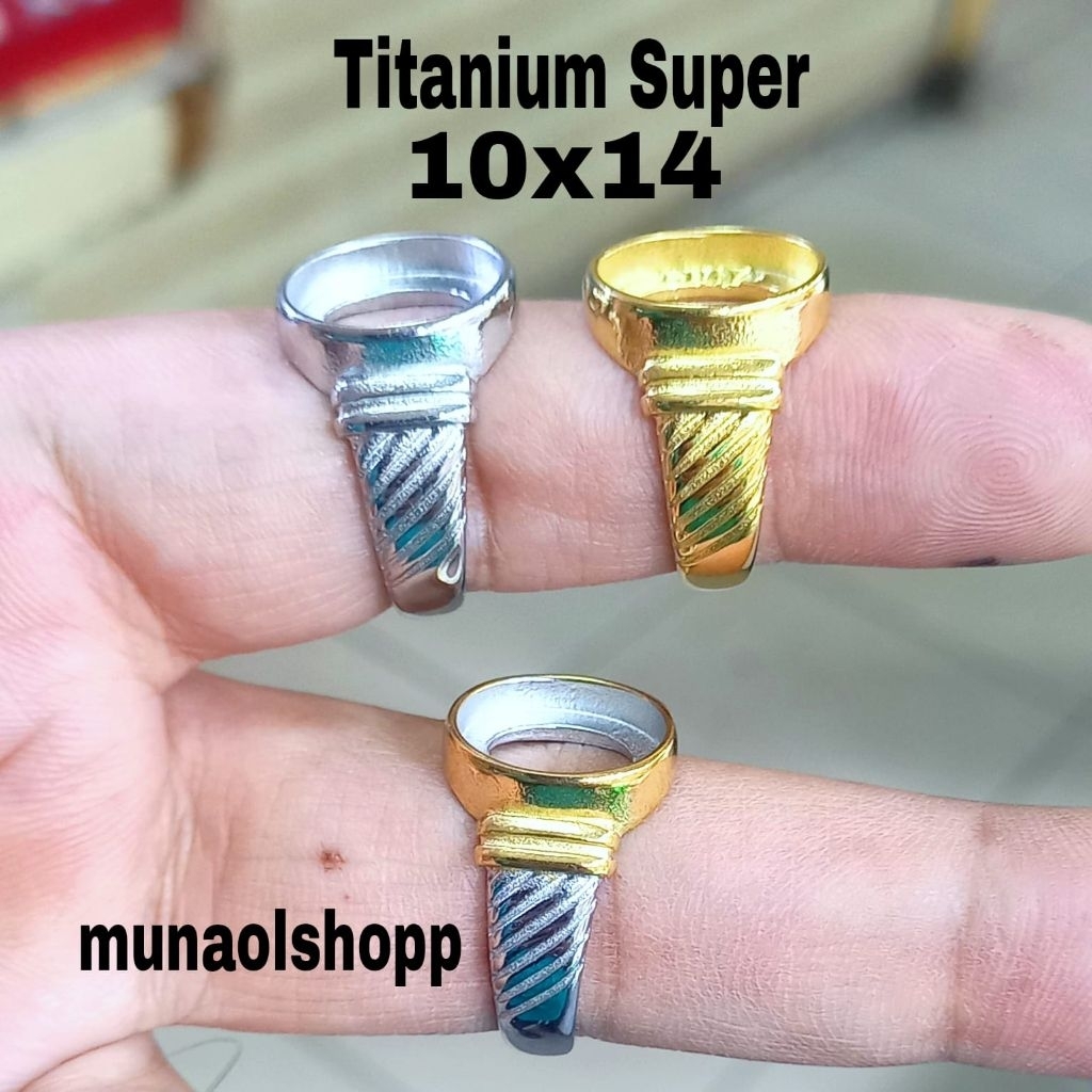 Cincin Ring Emban Titanium Super 10x14