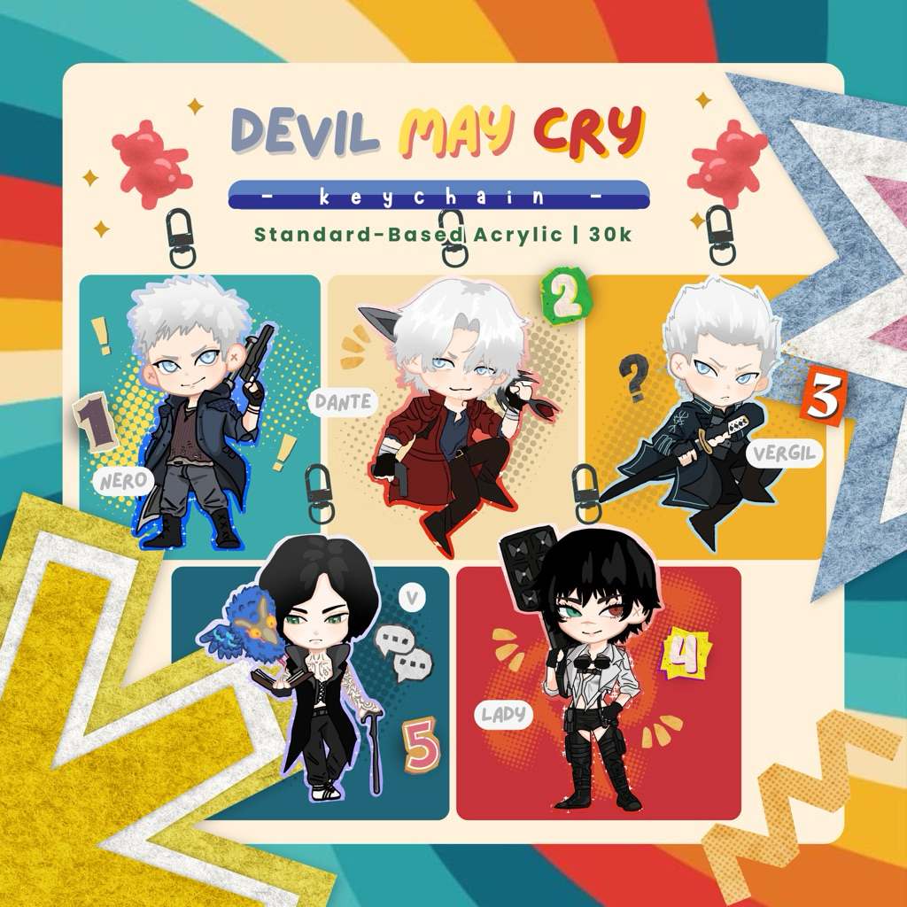 Devil May Cry 5 Fanmerch Keychain