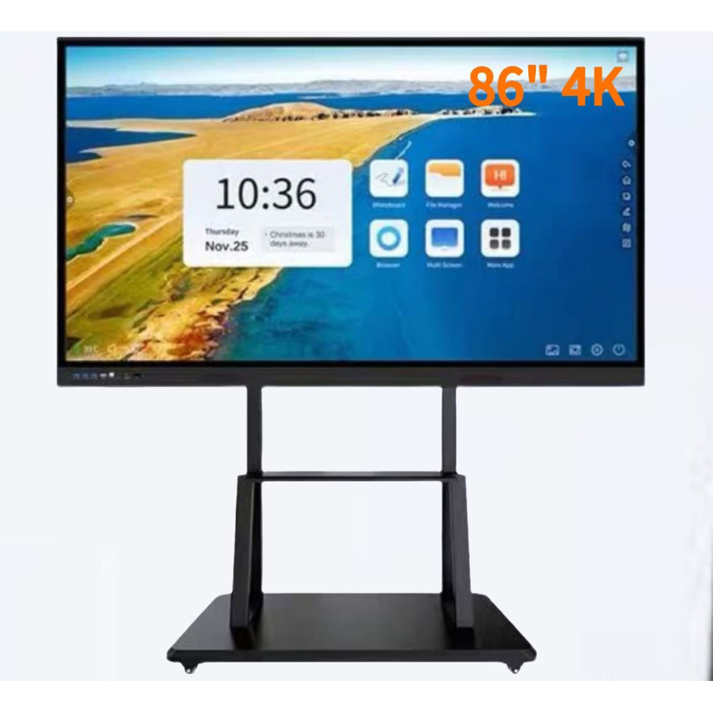 interactive Smartboard 86 inch 4K touchscreen android/windows High Quality