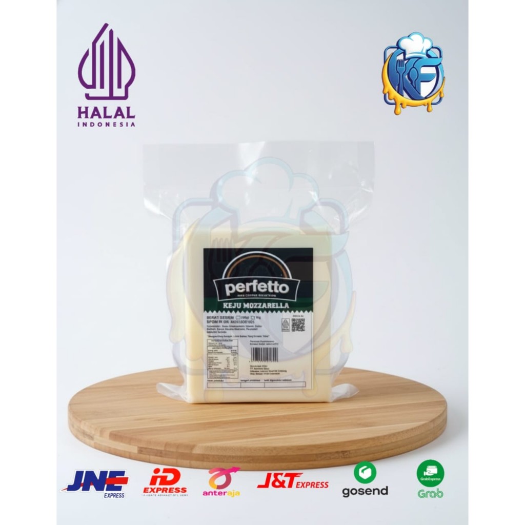 Keju Perfetto Mozarella 250GR original - keju mozarella Asli Creamy dan Stretchy