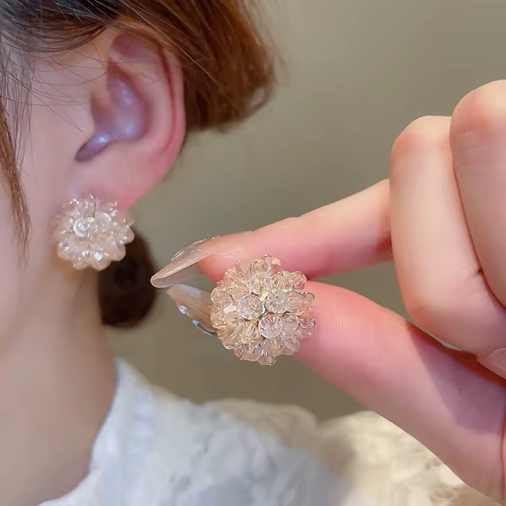 MAKUTA || Anting Transparant Bunga Korean Style Kebaya Bali Fashion