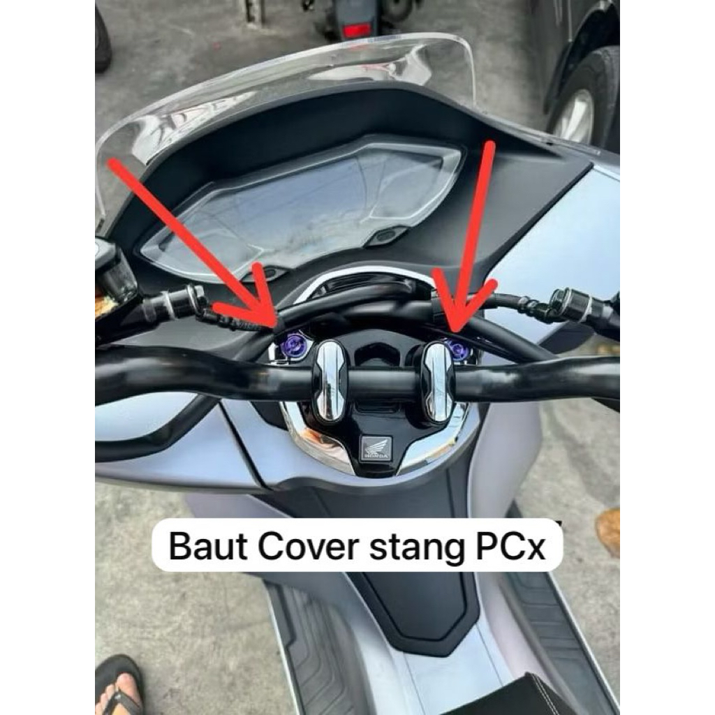 baut titanium Cover stang PCX original titanium