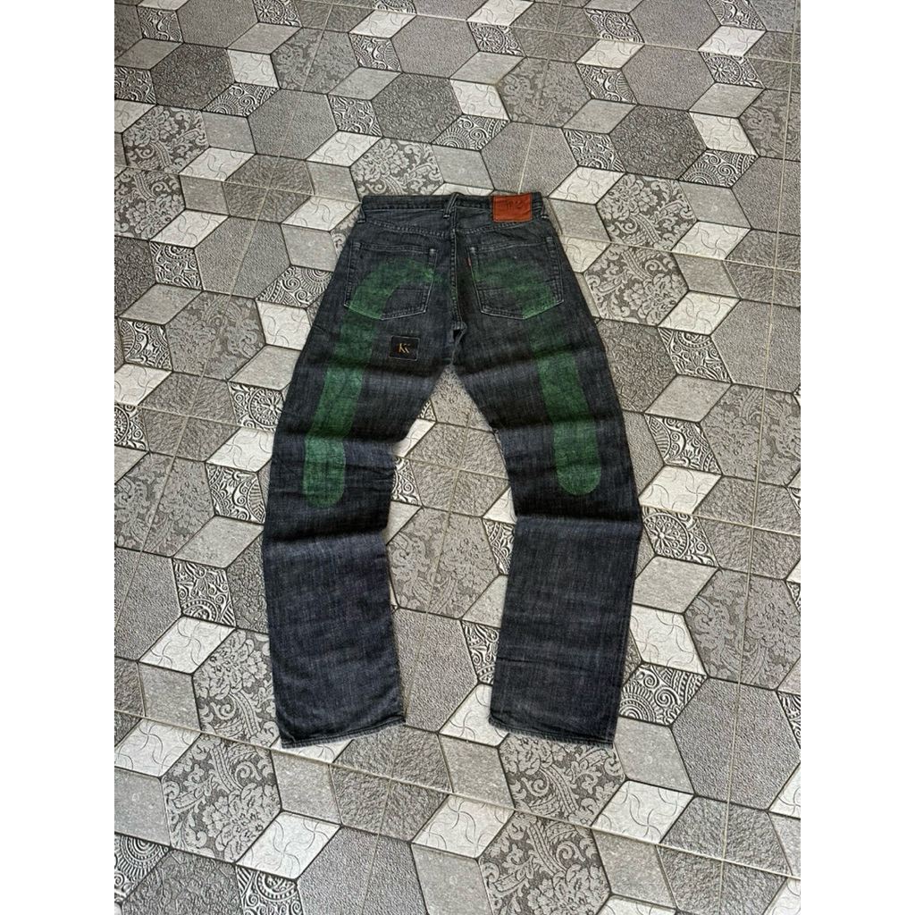 Evisu No 2 Lot 2000 Green Daicock Denim