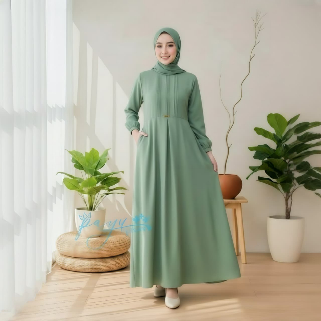 Gamis Wanita Trendy Muslimah Dres Gamis Syari Premium Lebaran 2026 Daily Outfit Bisa Untuk Kondangan