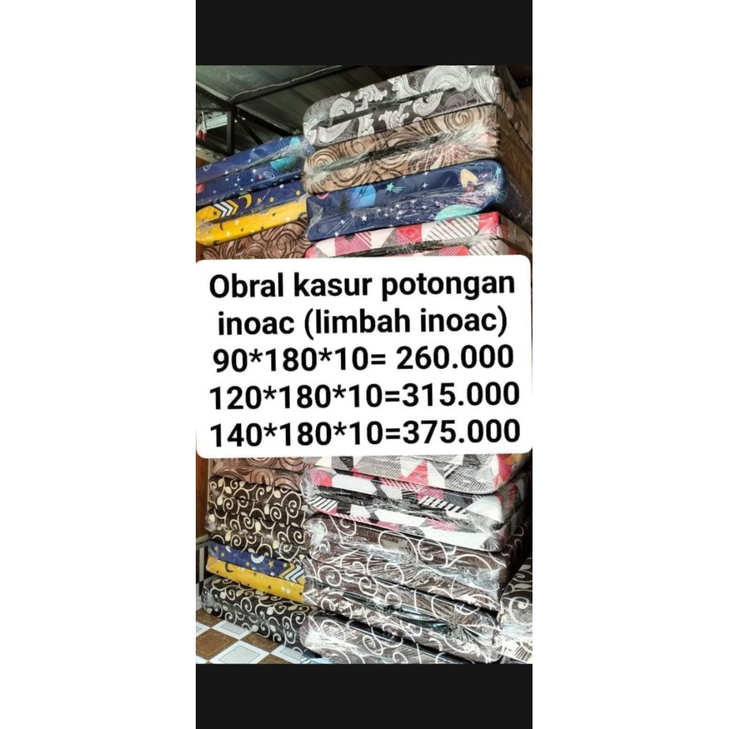 Kasur limbah Inoac uk 140 x 180 x 10