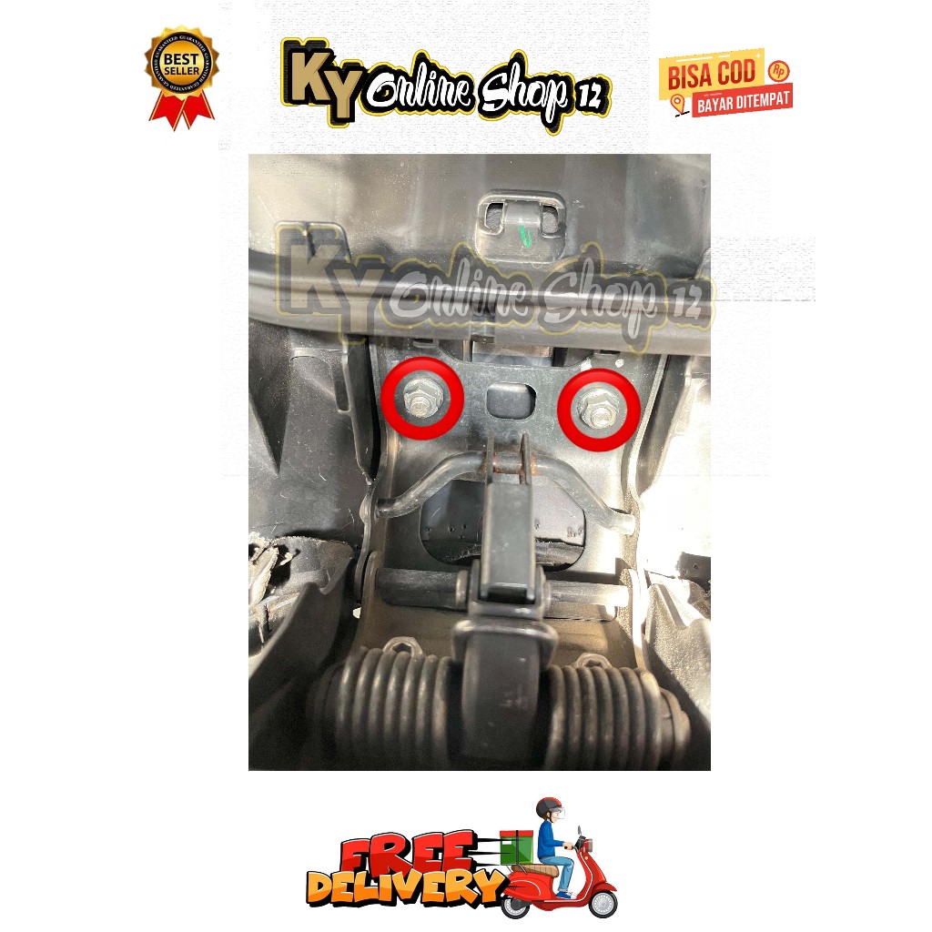 MUR KAITAN JOK ( 2 MUR ) MODEL BOLONG PCX VARIO BEAT DELUXE SCOOPY ADV STYLO GENIO SPACY 110 125 150