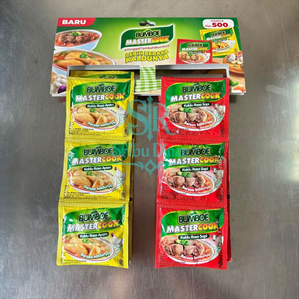 Bumboe Mastercook Kaldu Ayam Sapi 12 Biji