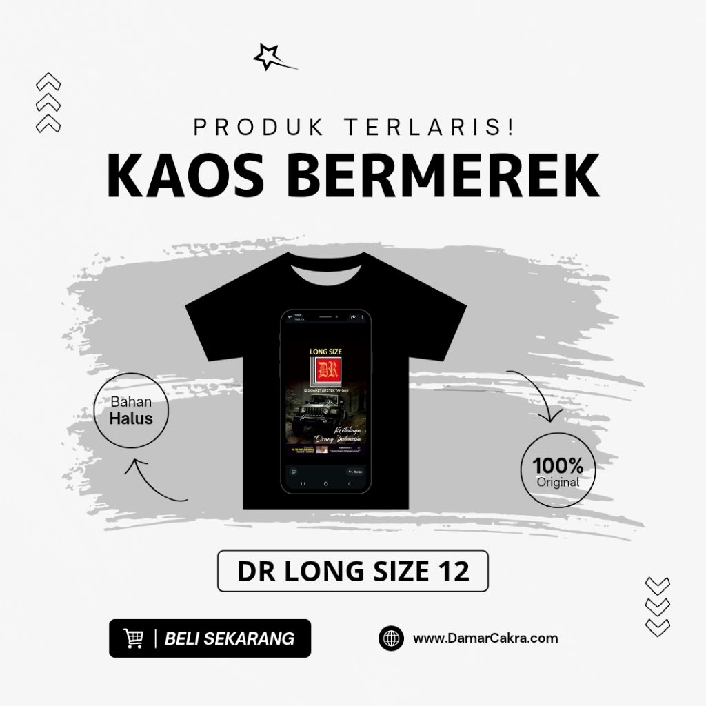 Kaos DR Long Size 1 slop (10pcs)