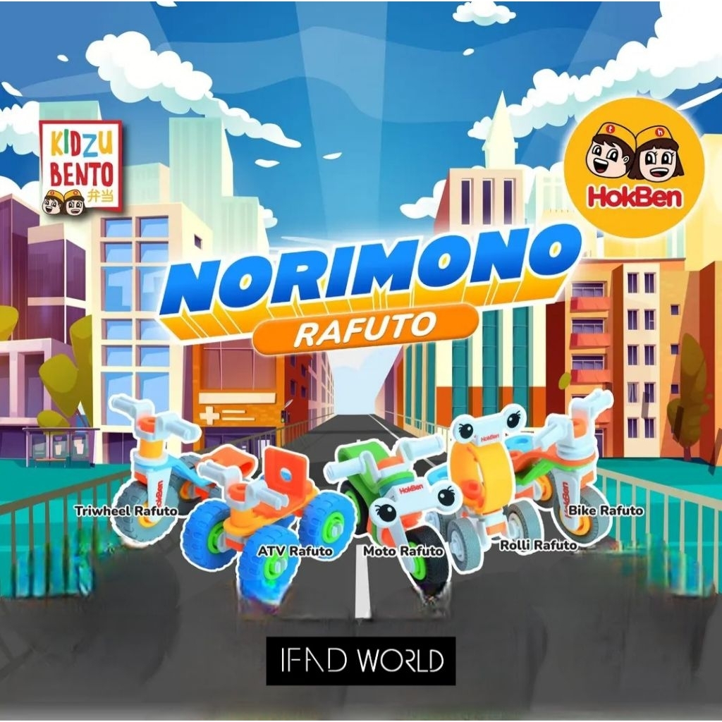 Kidzu Bento - RAFUTO (Mainan HokBen Original 2025)