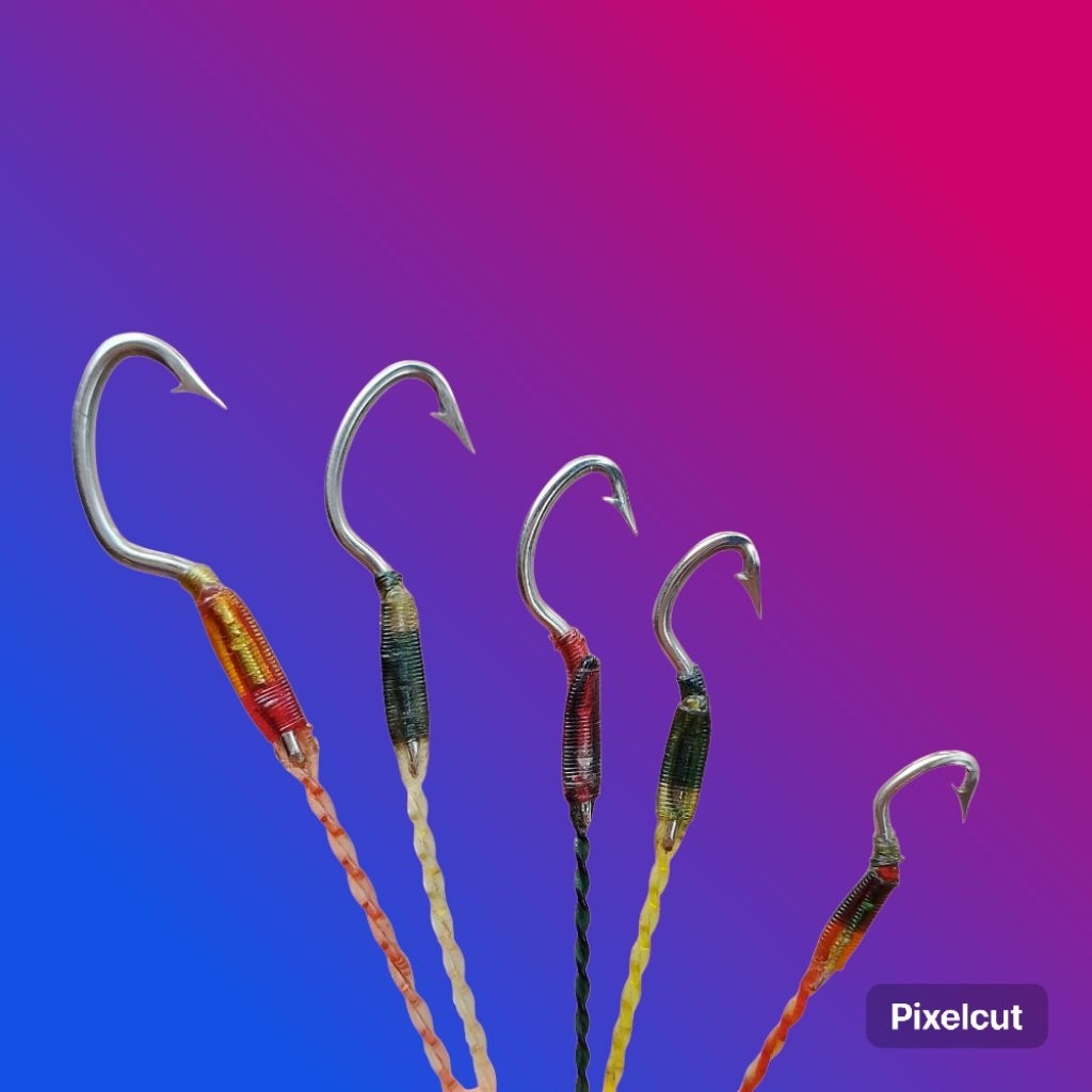 Kail pancing belut model India senar 3Lapis siap pakai