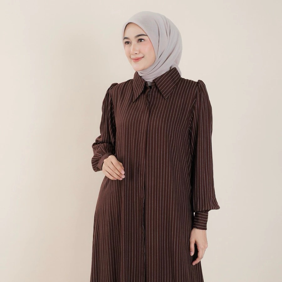 Oviena Gamis Rayon Diamond Adem Lembut Elegan