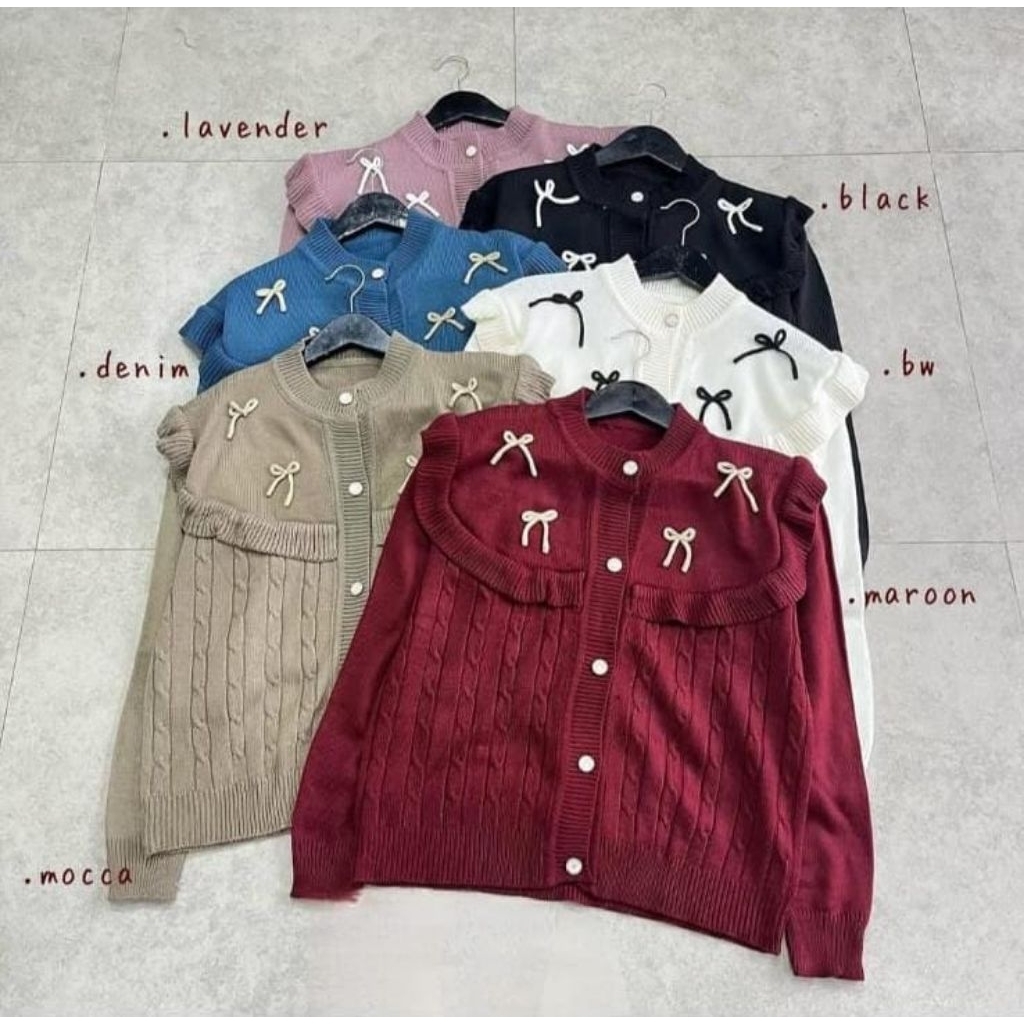 JIHYO CARDIGAN RAJUT KOREAN STYLE outer sweater ala korea terbaru dan kekinian