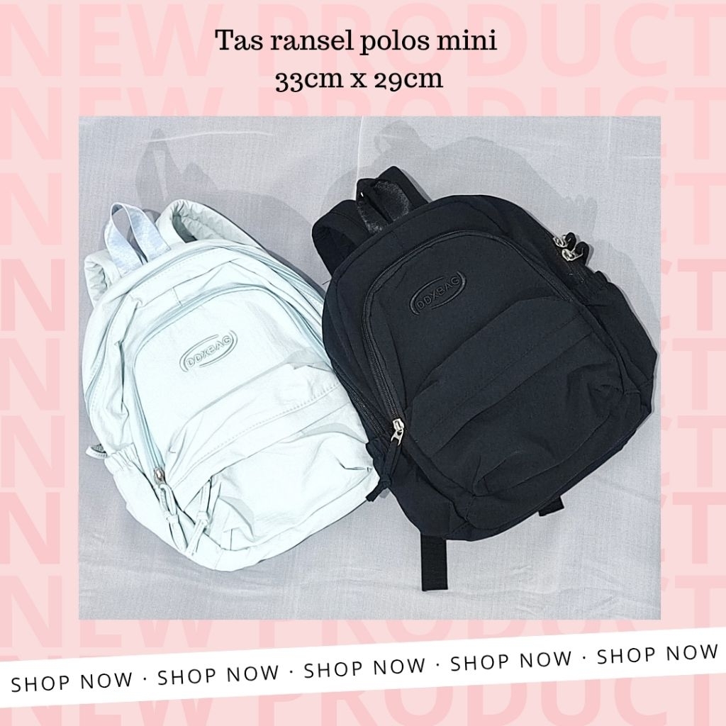 Tas Ransel Korean Style/Ransel Mini/Tas Ransel Kecil Polos Elegant