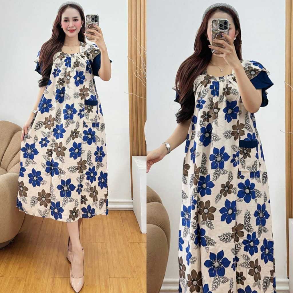 DASTER WANITA KEKINIAN / DASTER BAHAN RAYON SUPER / NYAMAN UNTUK BUSUI / BAJU TIDUR / PIYAMA