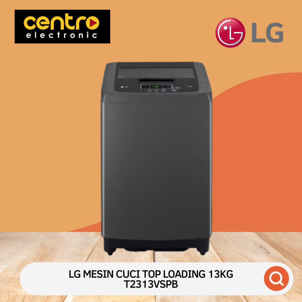 LG MESIN CUCI TOP LOADING BUKAAN ATAS SMART INVERTER 13KG T2313VSPB