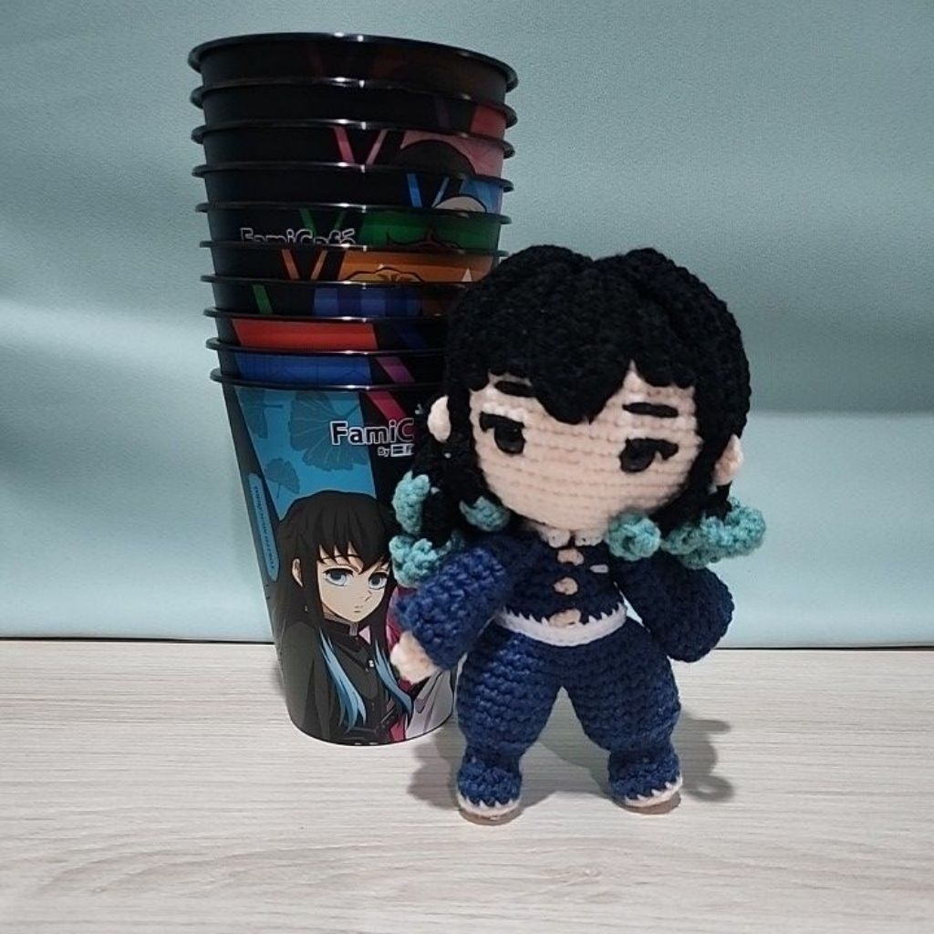 crochet doll Demon Slayer - Muichiro Tokito / Boneka rajut Demon Slayer - Muichiro Tokito
