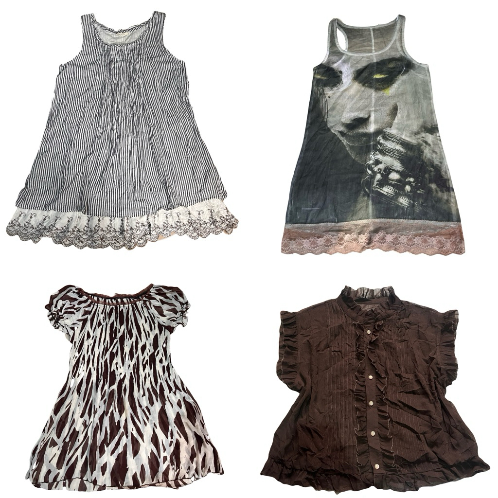 Preloved Y2K 2000s Academia Grunge Coquette Mori Kei  Vintage Top