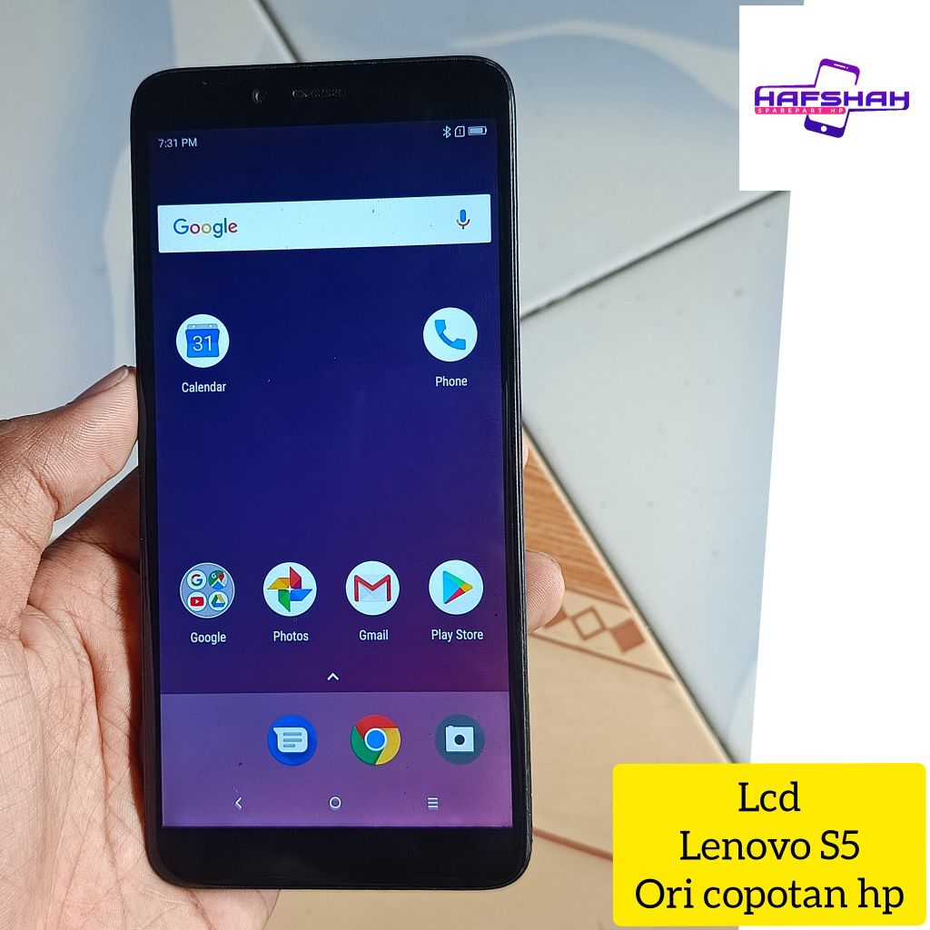 LCD plus Frame Lenovo S5 ori copotan hp minus