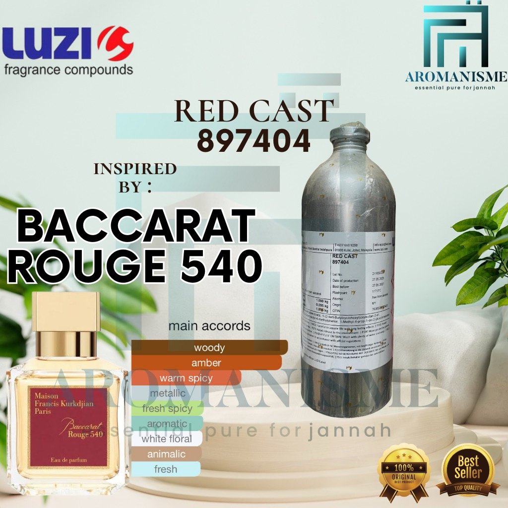 Bibit Baccarat Rouge 540 By Luzi Red Cast 50ml / 100ml
