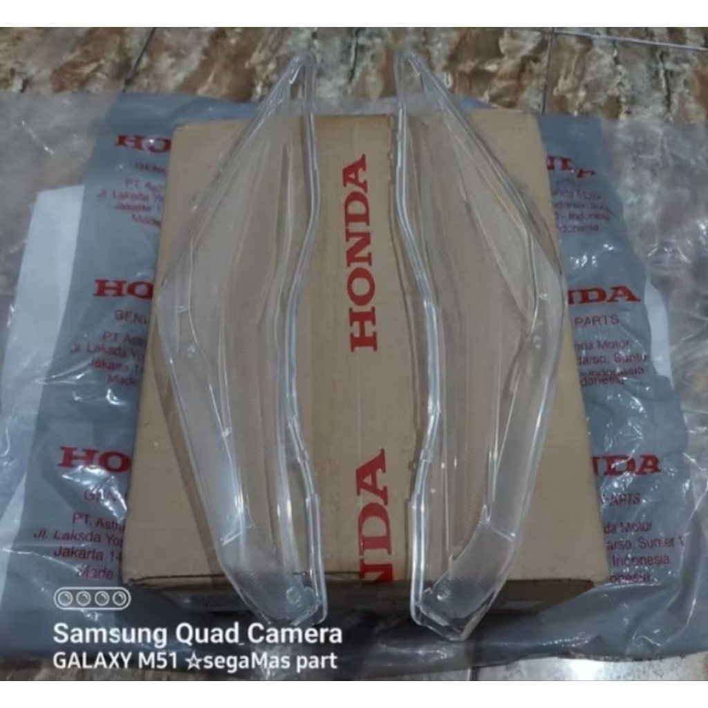 Mika kaca lampu sein sen depan beat new LED street K1A 2020 set kanan kiri Original