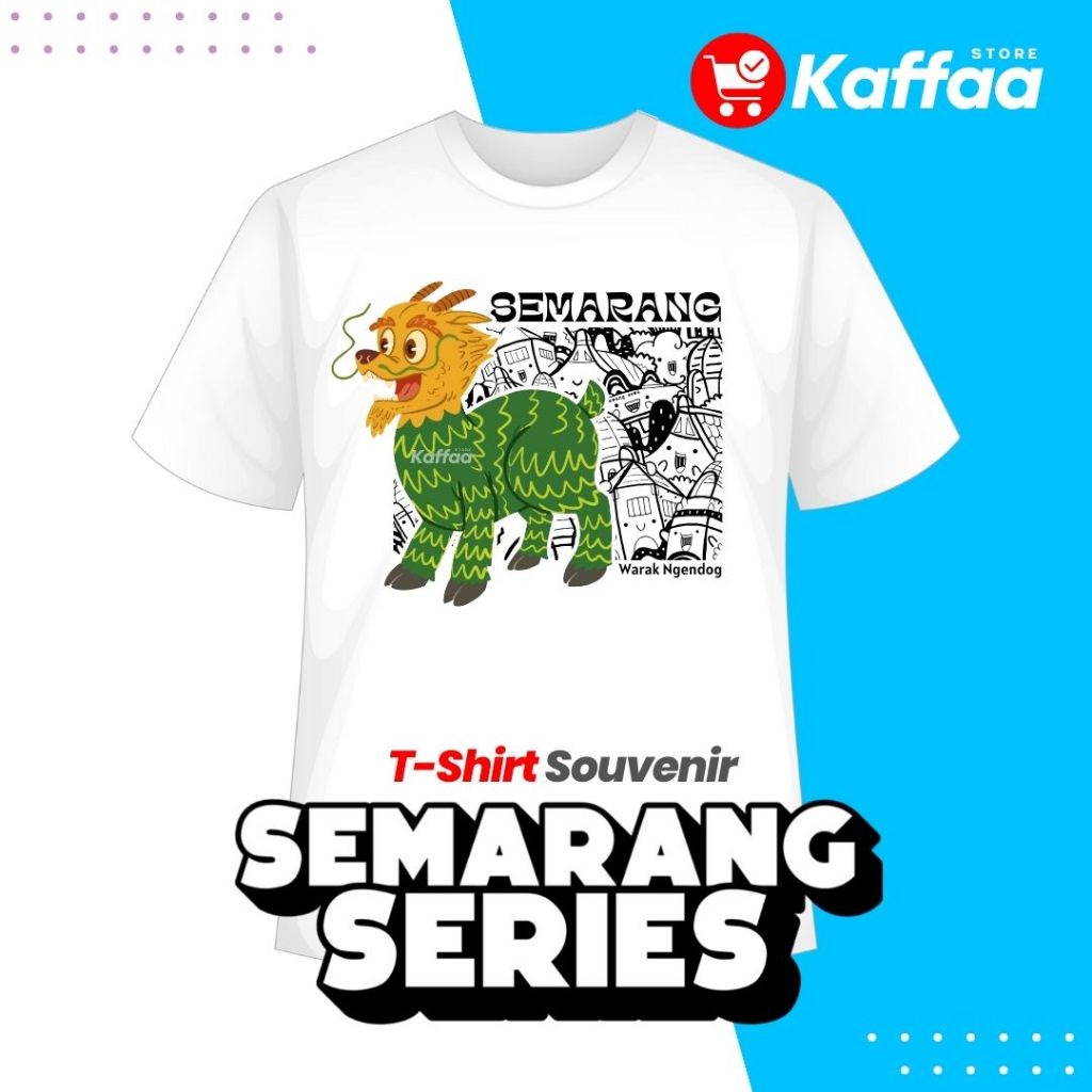 T-shirt Souvenir Budaya Semarang Series | Warak Ngendog Semarang