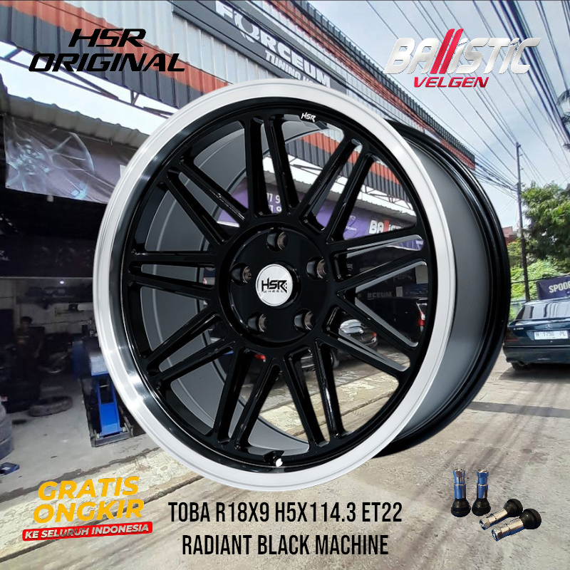 velg mobil innova ribon ring 18 hsr wheel tipe toba velg hsr r18 lebar 9 rata et22 ballistic tegal