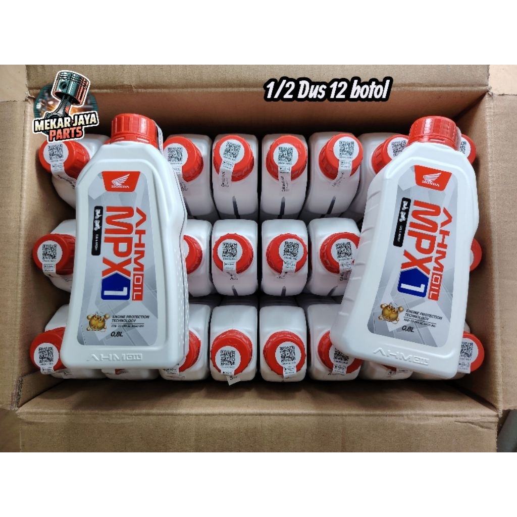 ( Paket 1/2 Dus 12 Botol ) Oli MPX 1. . MPX 1 Honda 800ml
