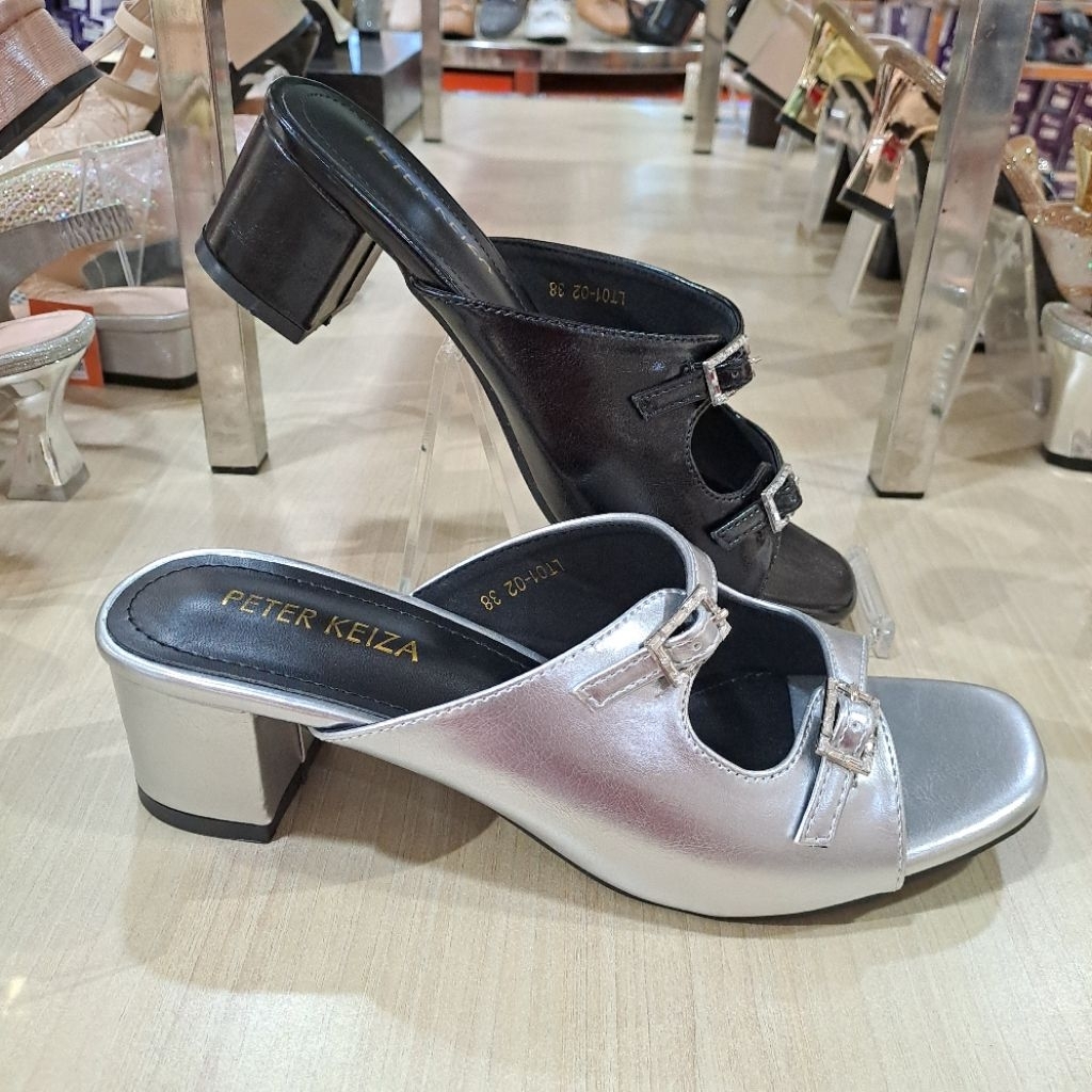 sandal wanita peter keiza heels 3-5 cm