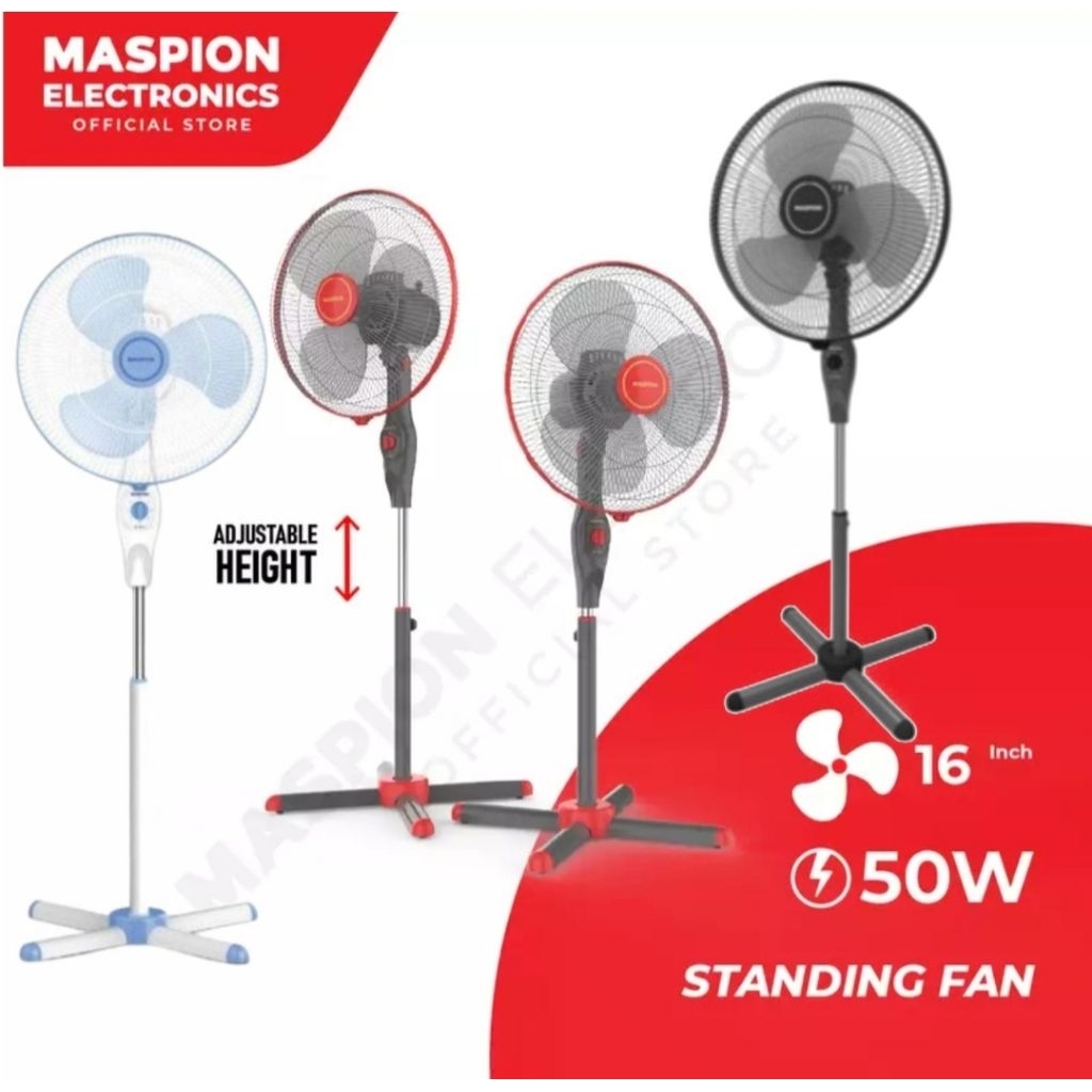 Maspion EX1611SX /Kipas Angin Maspion EX1611SX Kaki Silang warna Random
