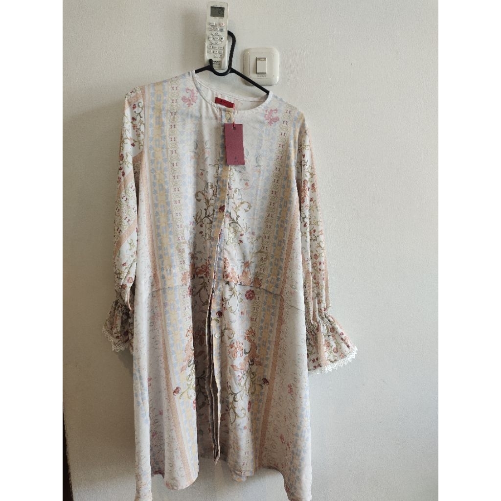 HALINA PUFFY SHIRT ARSSCARF SZ L