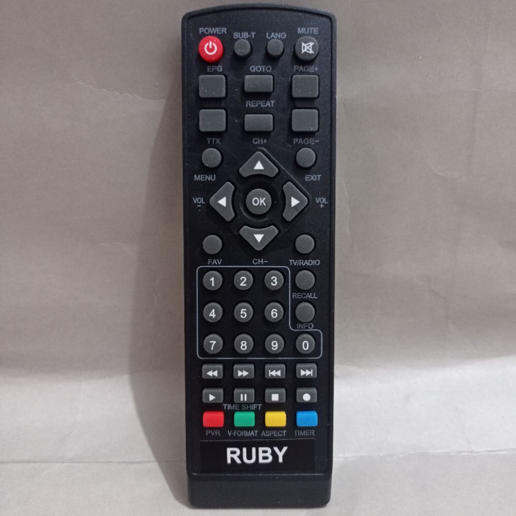 REMOT REMOTE STB DVB T2 RUBY REMOTE SET TOP BOX LANGSUNG BISA DIGUNAKAN