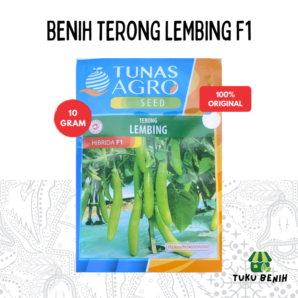 Benih Terong Lembing F1 10 Gram - Tunas Agro