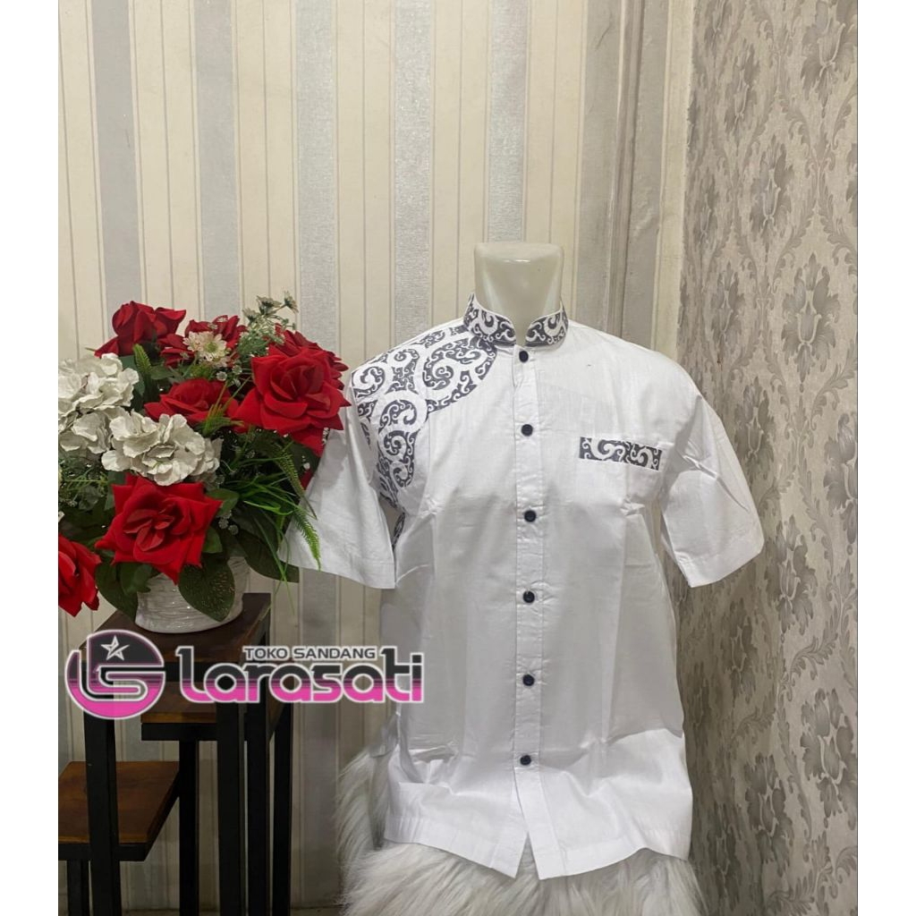 Baju koko BILADI lengan pendek/Koko dewasa/Koko kekinian/