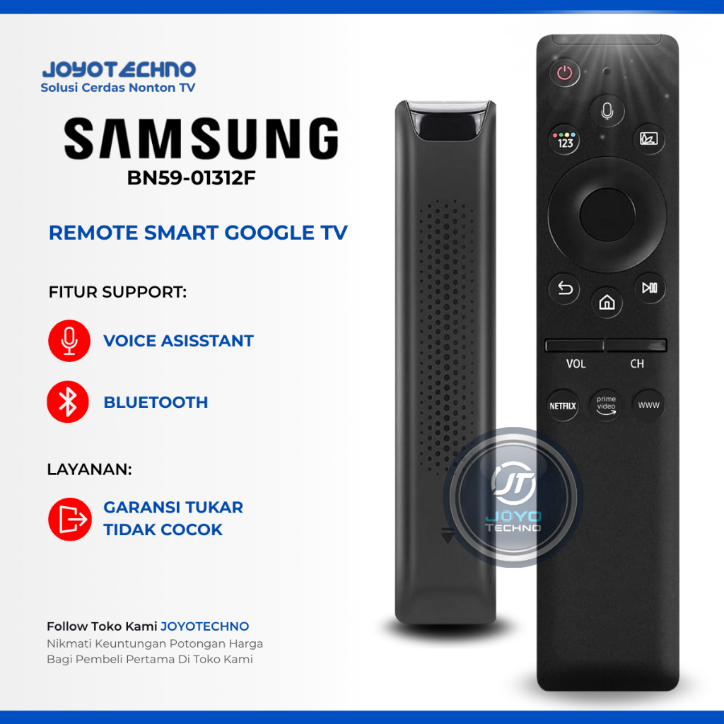 Remote Samsung Smart TV Original BN59 - Support Voice dan Bluetooth