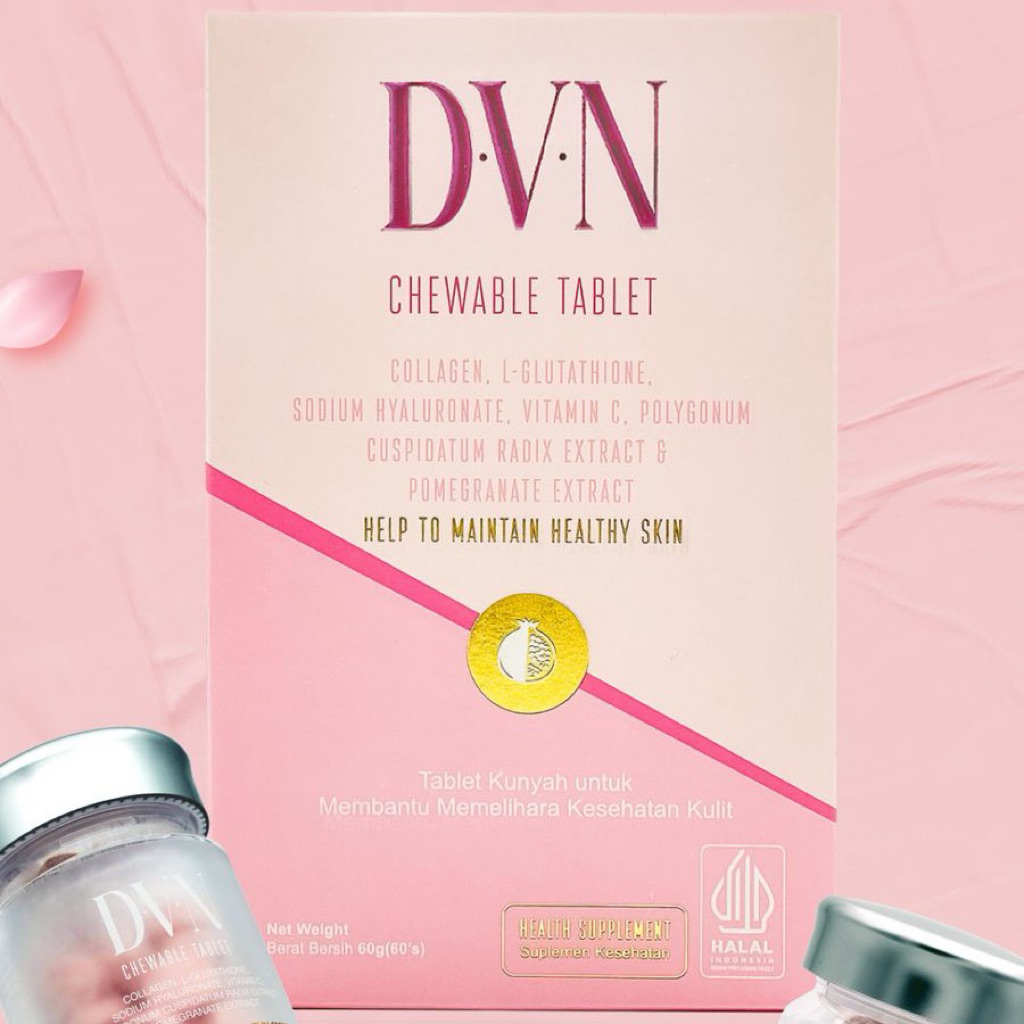 Dvine collagen candy DVN NEW PACKAGING Kemasan Terbaru isi 60 butir/Box ORIGINAL