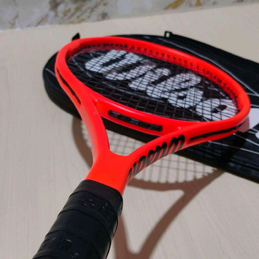 Raket Tenis Wilson Pro Staff Orange Ada Tas Free Gripe
