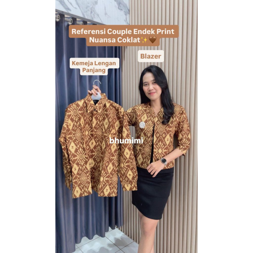 Couple Endek Katun Print/Couple Endek/Endek Bali