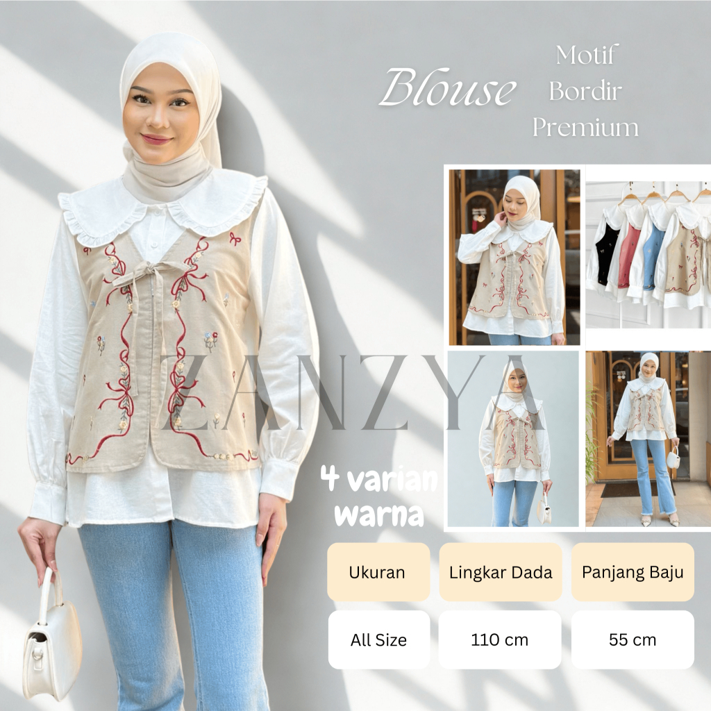Valena Outfit Wanita Hijab Korean Style M-779