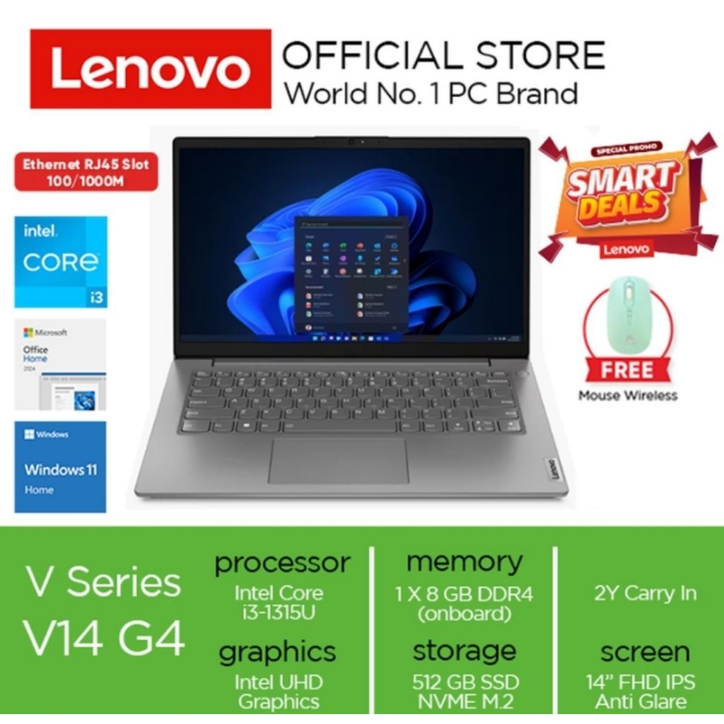 LAPTOP LENOVO V14 G4IRU /i3
