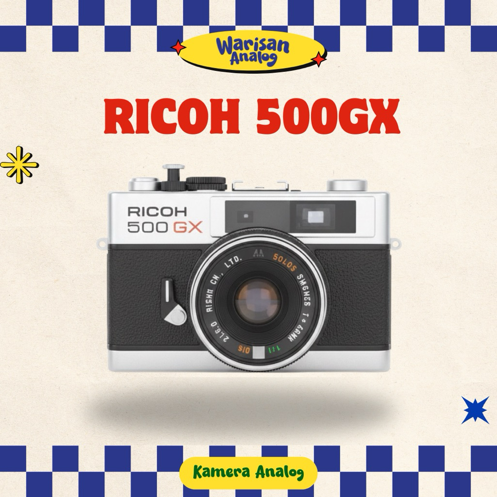 KAMERA ANALOG RICOH 500GX / GX-1 (RANGEFINDER) | REUSABLE CAMERA FILM 35MM | KAMERA FILM