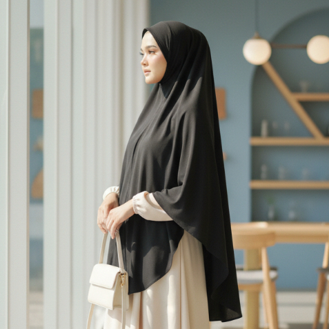 Khimar Syari Non Pad Hijab Jilbab Bergo jilbab instan murah jumbo syari Terbaru 2025