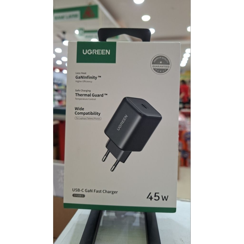 ADAPTOR UGREEN GAN 45 WATT SAMSUNG IPHONE