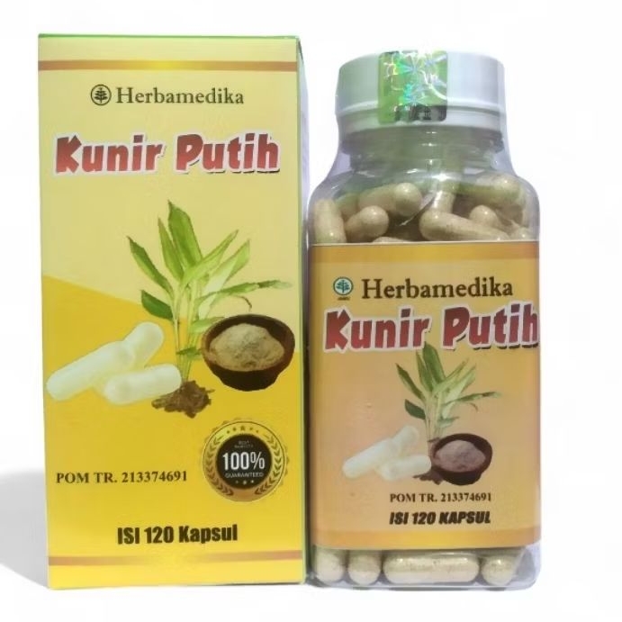 Kunyit Putih | Kapsul Kunir Putih Herbamedika BPOM